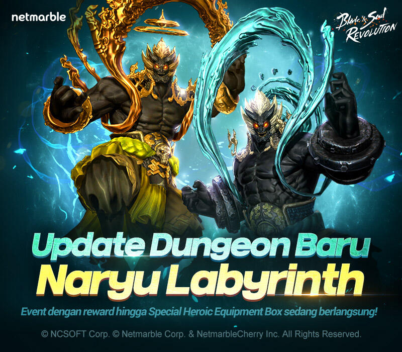 Dungeon Baru ''Naryu Labyrinth'' Hadir di Blade&Soul Revolution