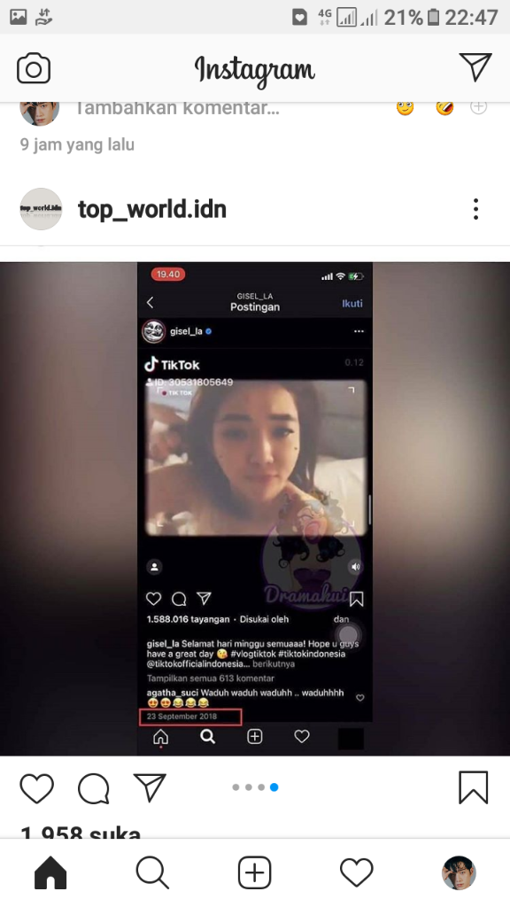 Video Lama Giselle Turut Mendapat Sorotan Netizen Usai 'Tragedi 19 Detik' yang Viral