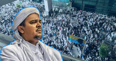 Video Habib Rizieq Shihab Sapa Pendukungnya Setelah Tiba di Soetta