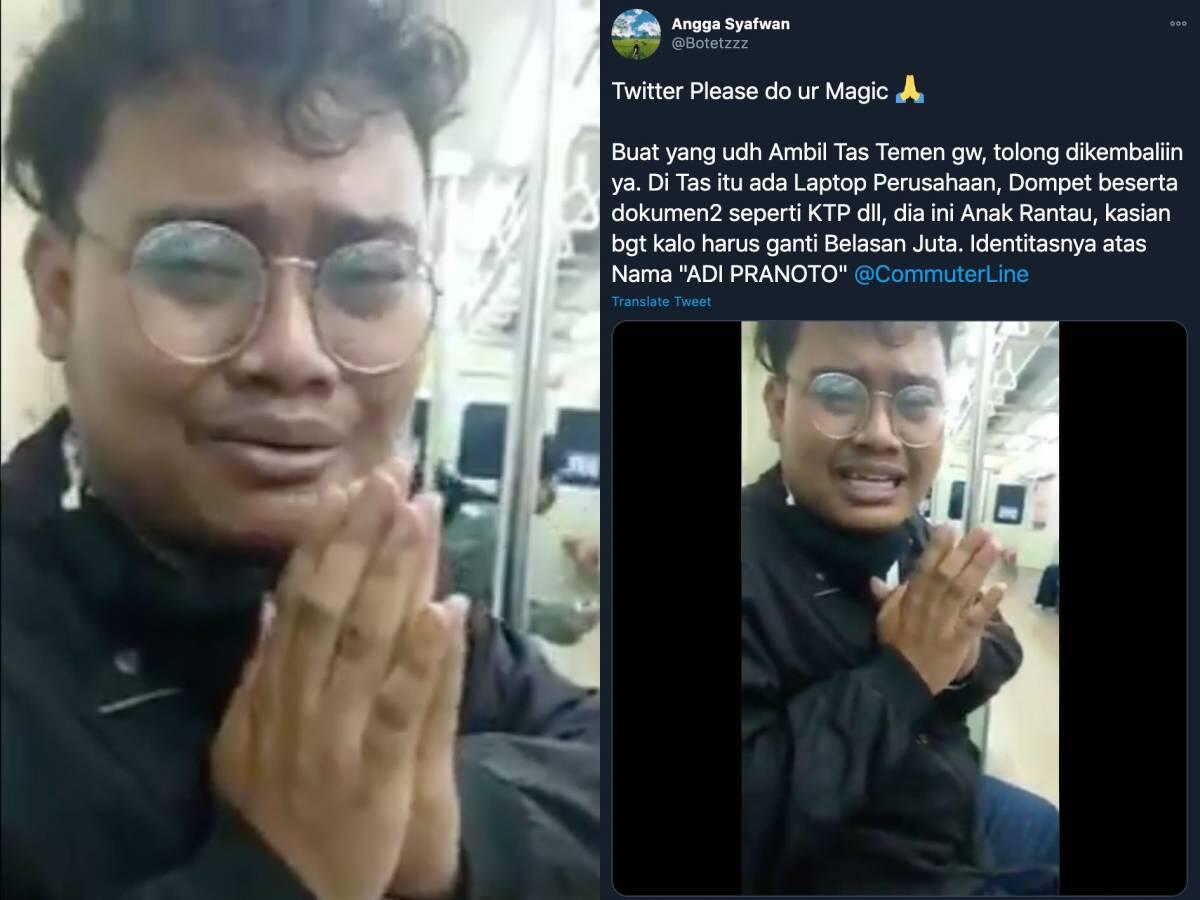 Viral! Pria Ini &quot;NANGIS&quot;, Laptop Harga Rp.16 Juta Milik Perusahaan Hilang !