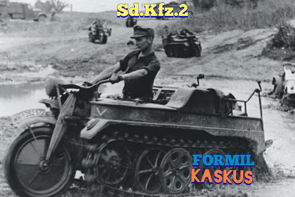 Sd.Kfz.2, Ketika Sepeda Motor Dikimpoikan Dengan Tank. Maka Seperti Inilah Hasilnya