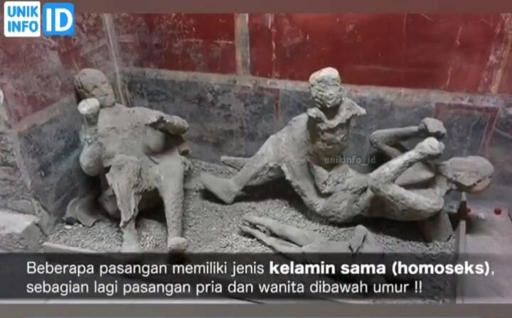 Tragedi Kota Pompeii Terkubur 1600tahun, Ditemukan Mayat Homo Sedang Berhubungan Seks