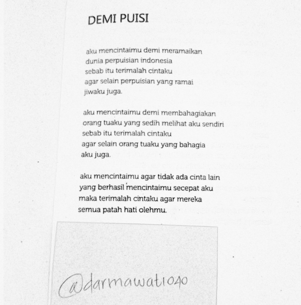 &#91;COC&#93; Nikmati Puisi Romantis dari Buku Dongeng-dongen yang tak Utuh Karya Boy Chandra