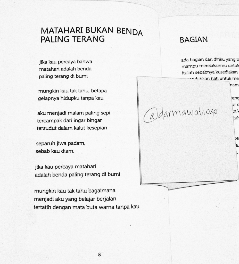 &#91;COC&#93; Nikmati Puisi Romantis dari Buku Dongeng-dongen yang tak Utuh Karya Boy Chandra