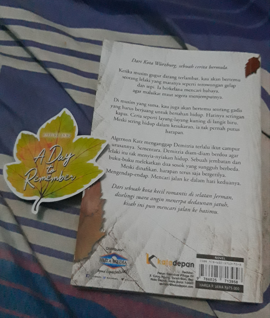 &#91;COC&#93; A Day to Remember, Novel yang Mengajak Pembaca Berkelana ke Kota Würzburg