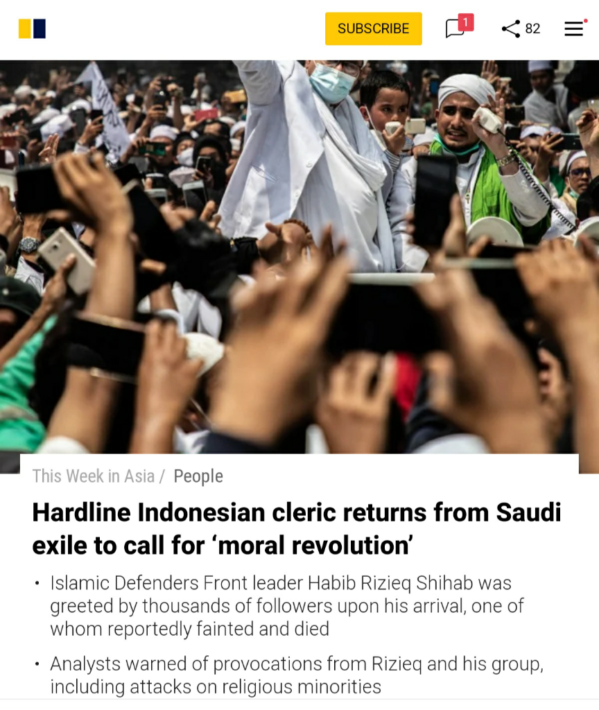 Kata Berbagai Media Asing soal Habib Rizieq Pulang, Judul The Australian ...