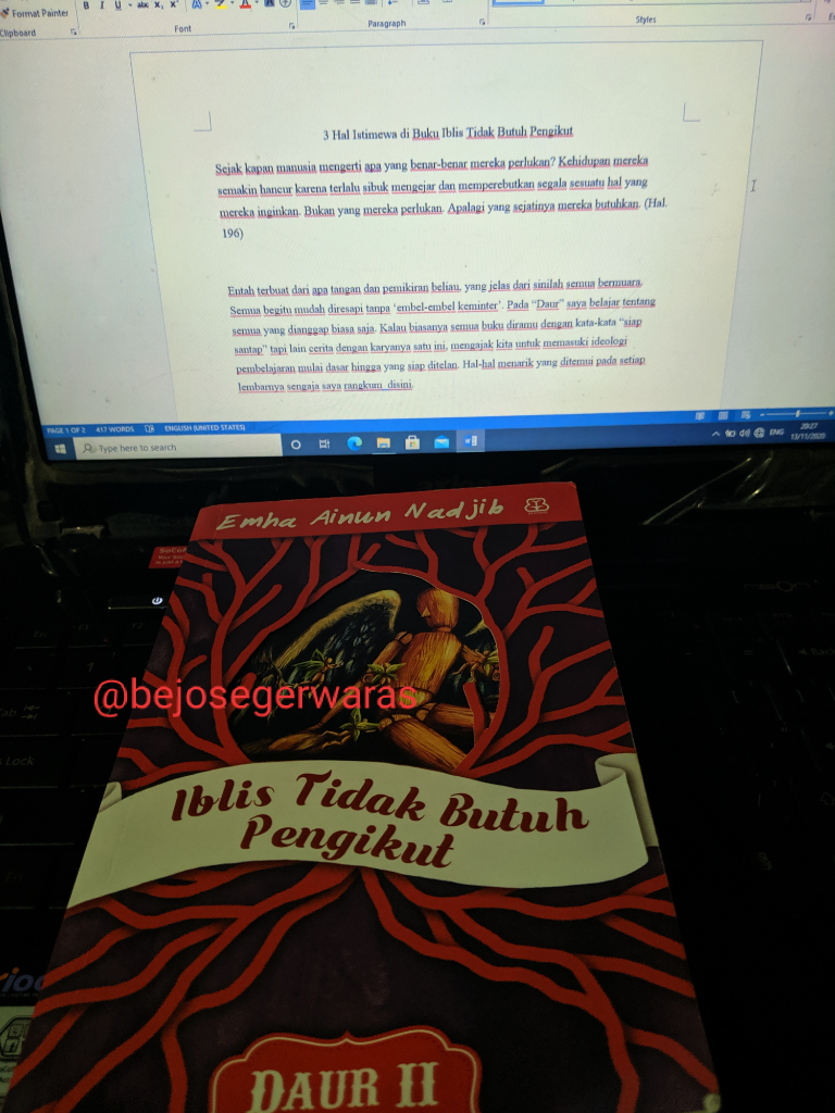 &#91;COC&#93; 3 Hal Istimewa dari Buku Iblis Tidak Butuh Pengikut - Karya Emha Ainun Nadjib
