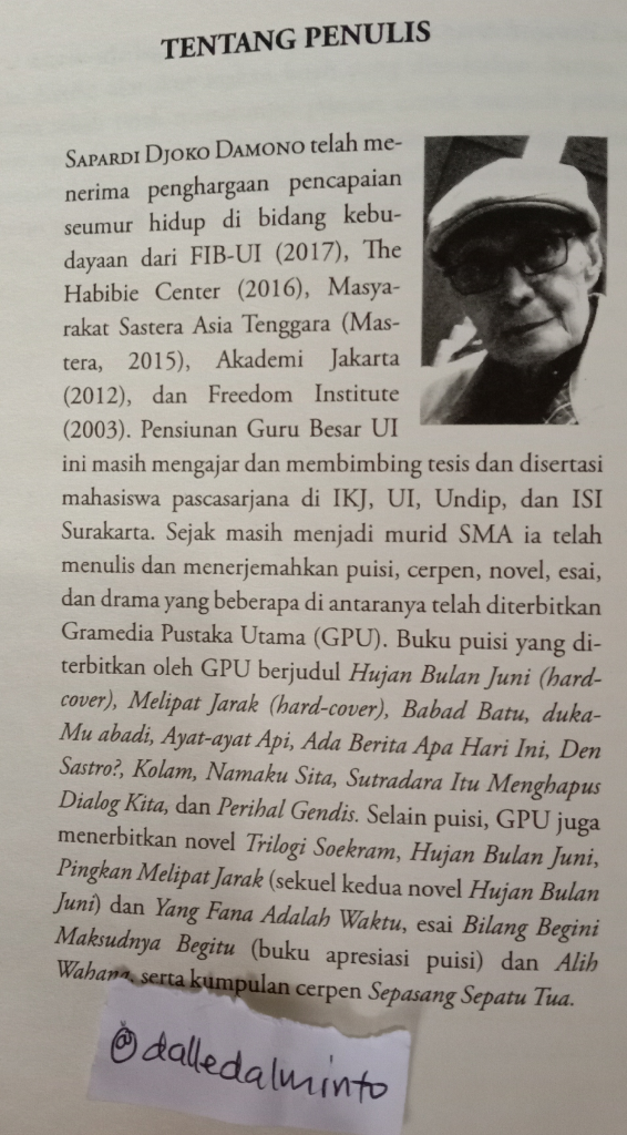 &#91;COC&#93; Review Buku Menghardik Gerimis, Merupakan Manifestasi Hati Seorang SDD