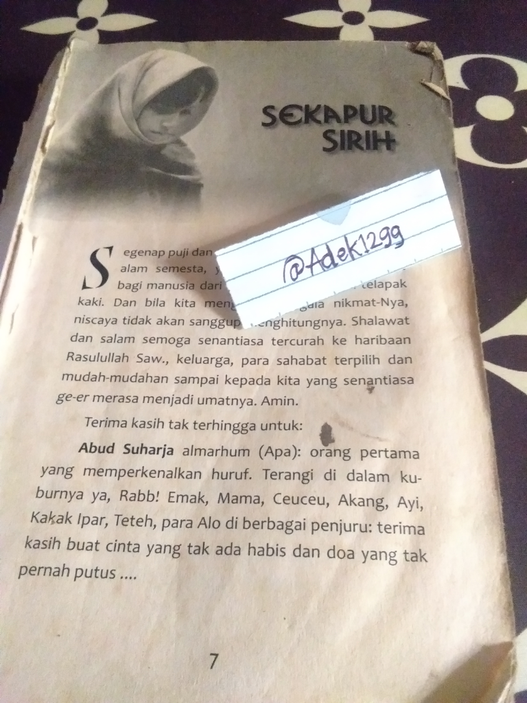 &#91;COC&#93; Review Buku Air Mata Surga Karya Enang Rokajat Asura