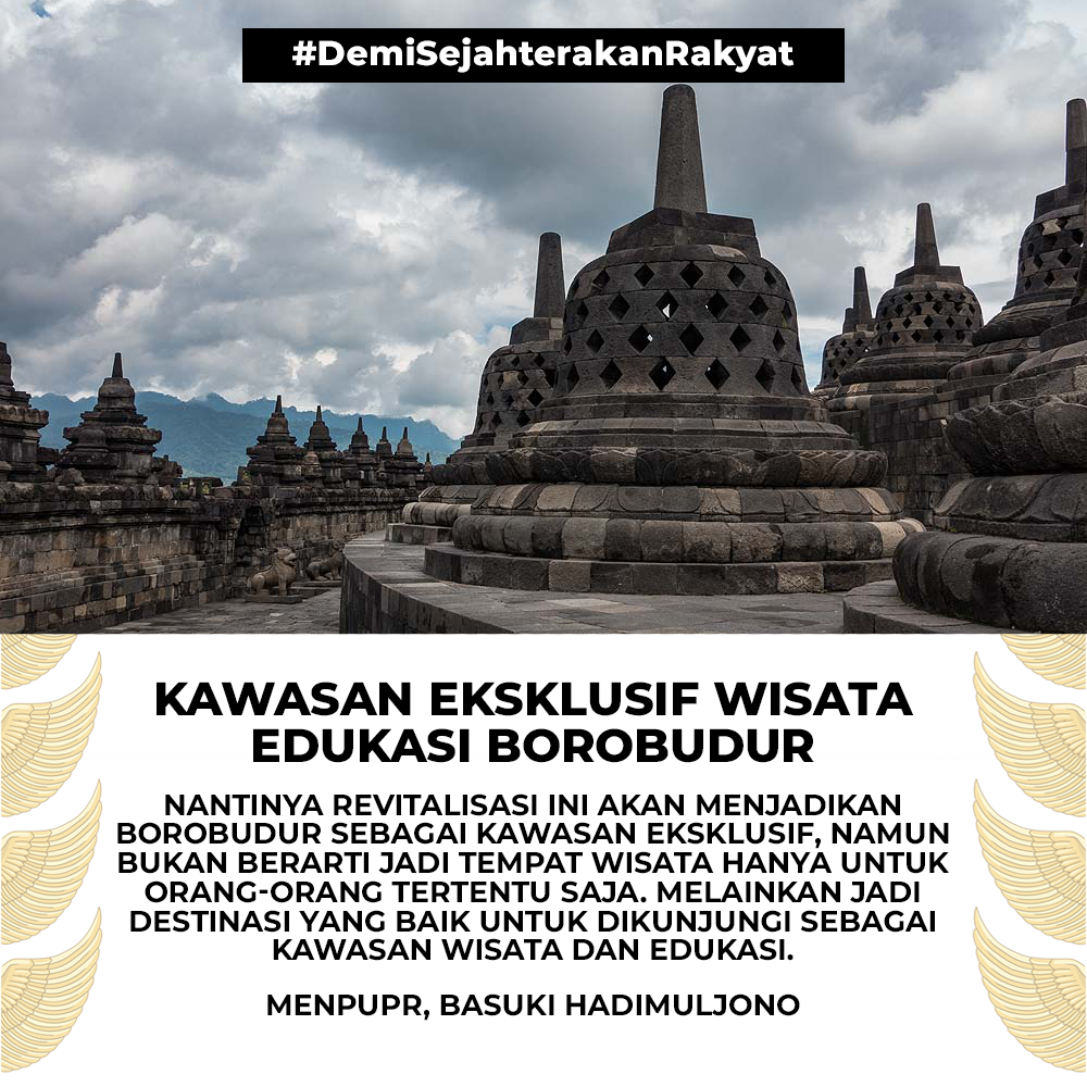 Menteri Basuki Ungkap Wajah Baru Kawasan Borobudur Didesain Langsung Presiden Jokowi