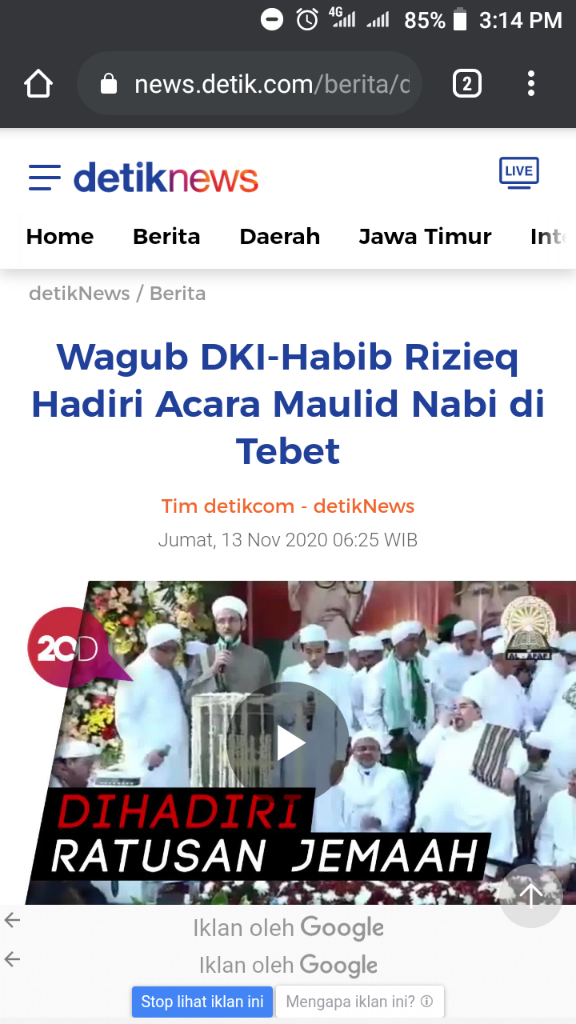 Disebut Tak Konsisten Awasi Kerumunan, DKI Minta Maulid Digelar Virtual