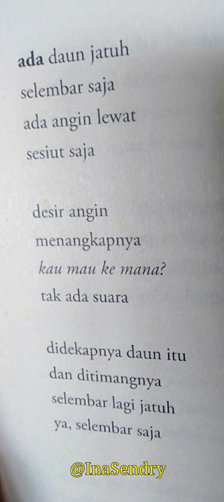 &#91;COC&#93; Duet Puisi Sapardi Djoko Damono dan Rintik Sedu