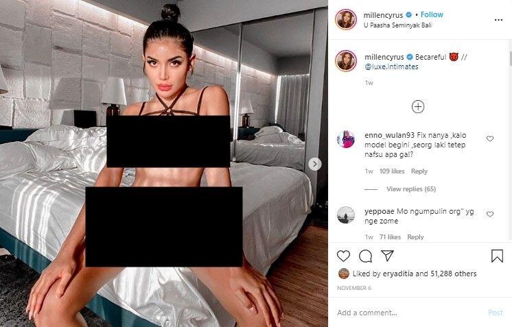 Millendaru Tampil Seksi Pakai Lingerie Transparan, Bagian Ini Bikin Bingung