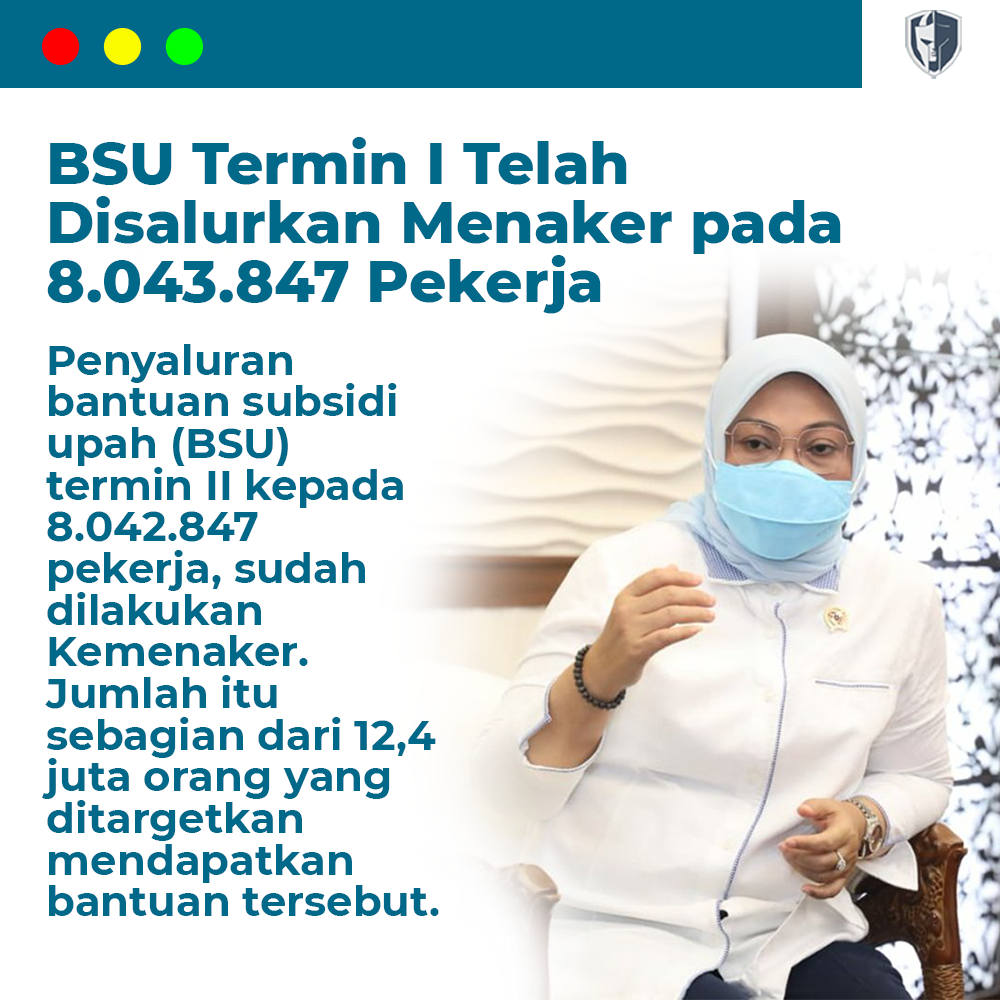 BSU Termin I Telah Disalurkan Menaker pada 8.043.847 Pekerja