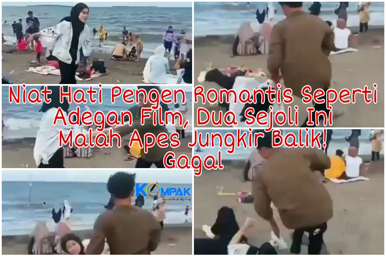 Niat Hati Pengen Romantis Bak Adegan Film, Dua Sejoli Ini Malah Apes Jungkir Balik!