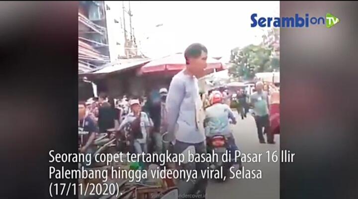 Heboh Copet Dihukum Massa, Berdiri Bersumpah dengan Kalung Tulisan &quot;Saya Copet&quot; 