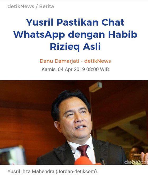 Soal Chat Mesum, Habib Rizieq Ditantang Bersumpah