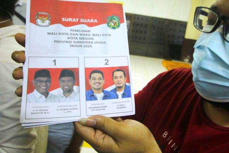 Foto Surat Suara Akhyar-Salman Lebih Gelap dan Buram dibanding Bobby-Aulia