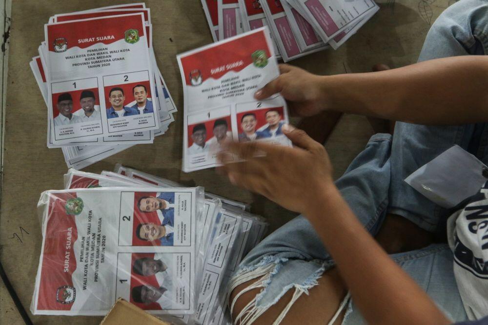 Foto Surat Suara Akhyar-Salman Lebih Gelap dan Buram dibanding Bobby-Aulia