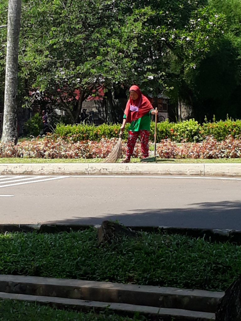 Ma Iti, PTJ Lansia Penuh Semangat Demi Bersih Dan Indahnya Jalan Perumahan