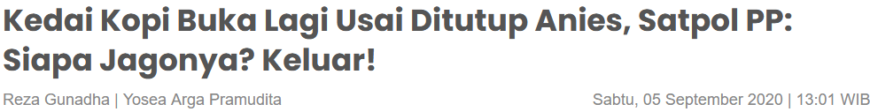 Wagub DKI Minta Daerah Lain Tegas Tindak Pelanggar Protokol Kesehatan