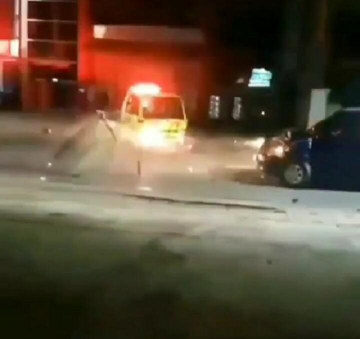 Bak Adegan Film Aksi, Berikut Vidio Kecelakaan Beruntun Mobil Damkar di Banjarmasin