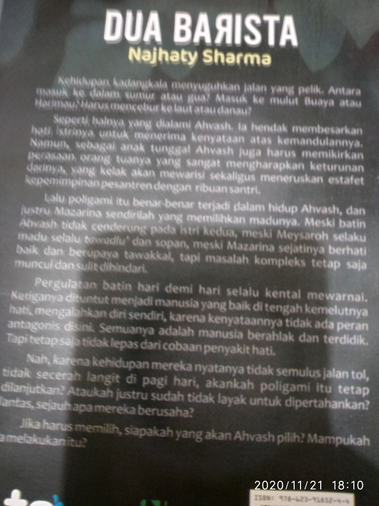 &#91;COC Forum_Buku&#93; Review Novel Dua Barista, Pembaca Dibuat Spot Jantung!