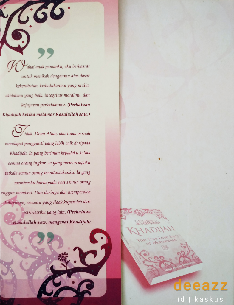 &#91;COC&#93; Review Buku Khadijah The Trus Love Story Of Muhammad