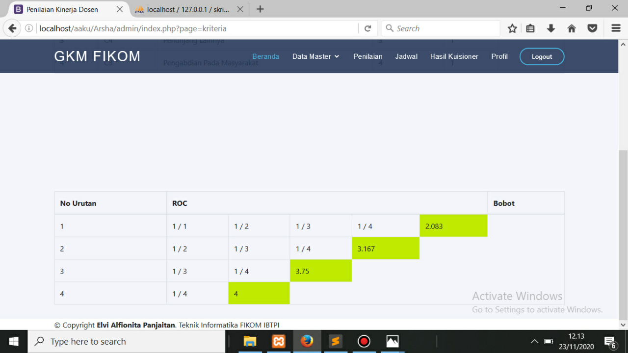 Bagaimana Penjumlahan Looping Perbaris?