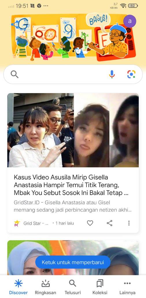 Pencetus Lukisan Gunung Kembar Ada di Gambar Google Hari Guru Nasional, Kepoin Yuk!