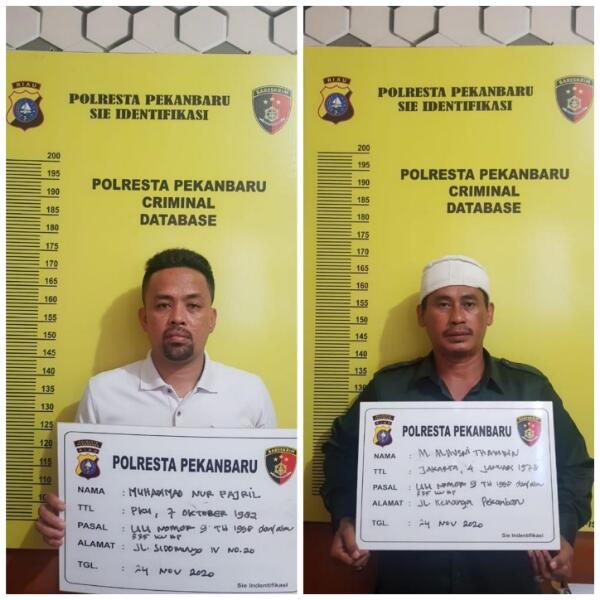 Ketua FPI Pekanbaru dan Seorang Anggotanya Jadi Tersangka