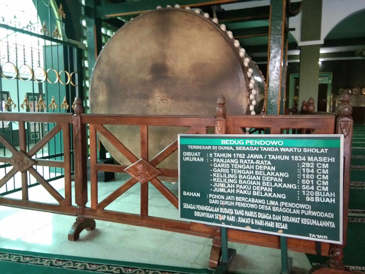 Bedug Pendowo (Bedug Terbesar Di Dunia).