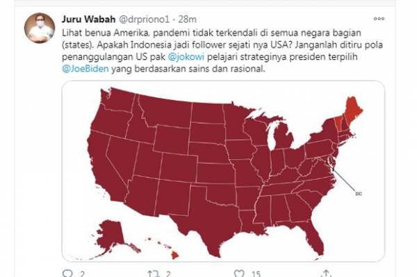 Soal Corona, Ahli Epidemi: Apakah Indonesia Jadi Follower Sejati AS?