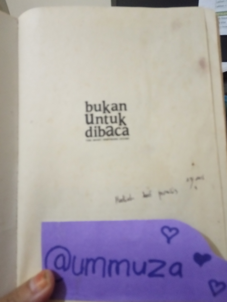 &#91;COC&#93; Review Buku &quot;Bukan Untuk Dibaca&quot;