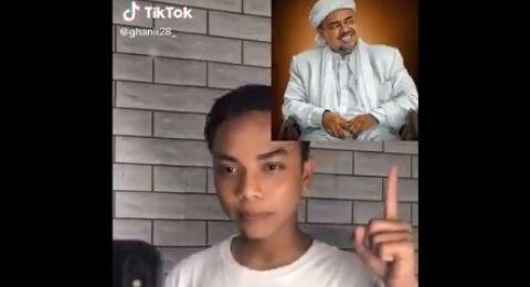 Viral di TikTok Bocah Bela Habib Rizieq: Kau Sentuh Dia, Kita Baku Hantam