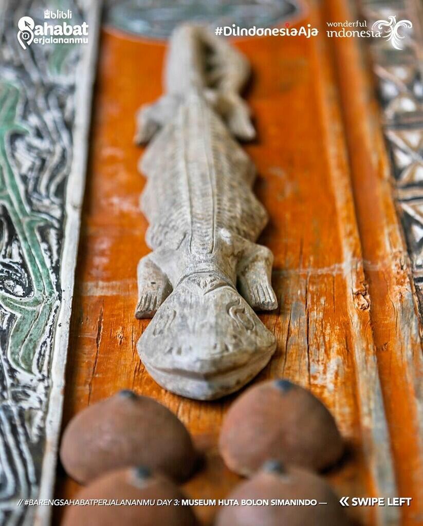 Mengenal Makna Dibalik Ornamen Cicak dan 4 Payudara di Museum Huta Bolon Simanindo