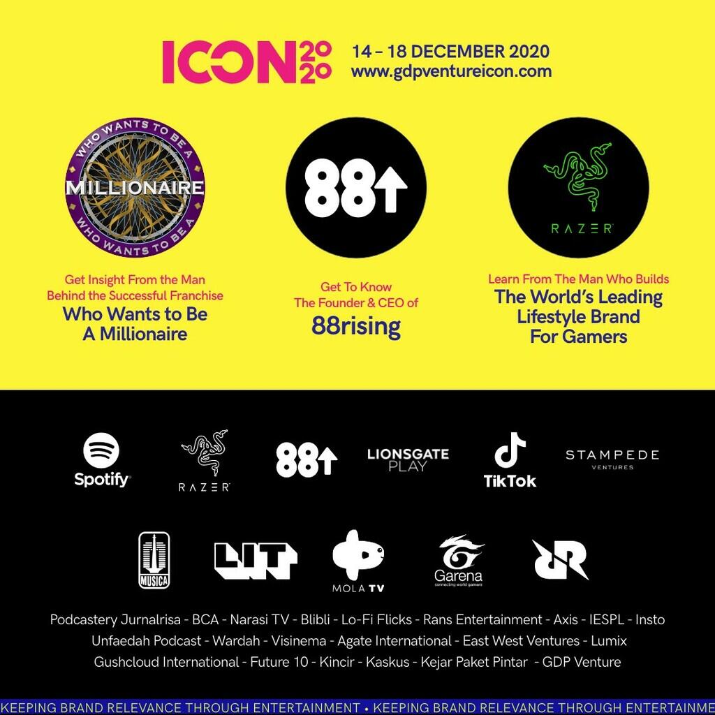 ICON2020 Hadirkan Pembicara Lokal & Internasional dari Berbagai Industri Hiburan!