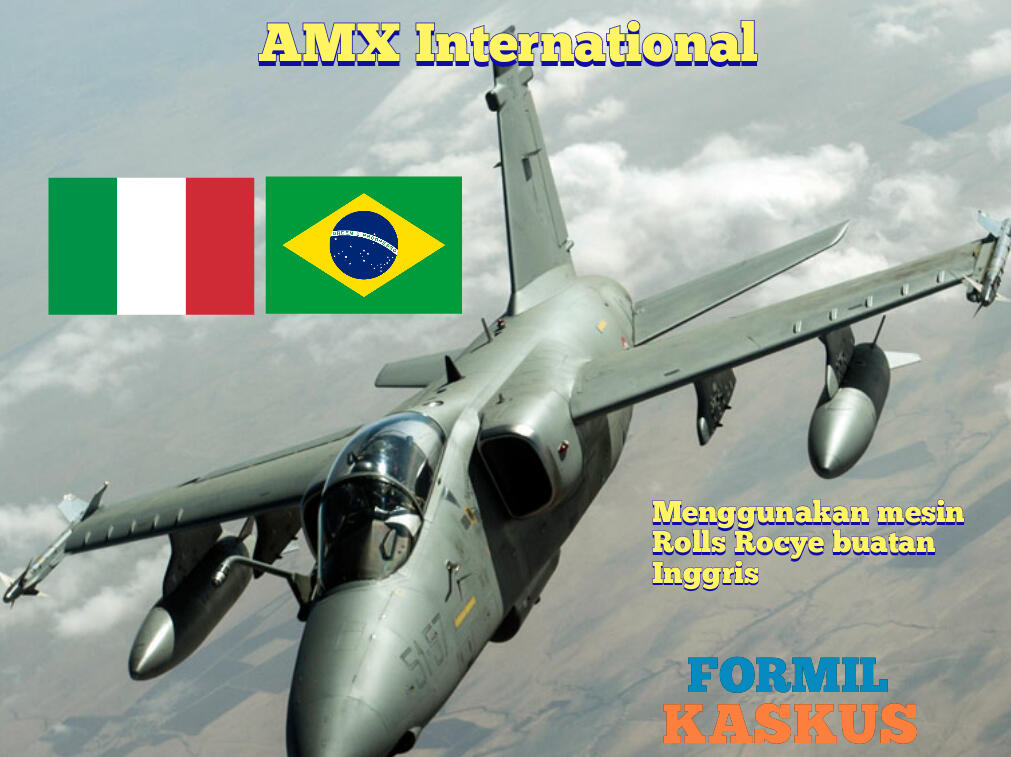 AMX International, Inilah Pesawat Dengan Mesin Rolls Royce Buatan Italia dan Brazil