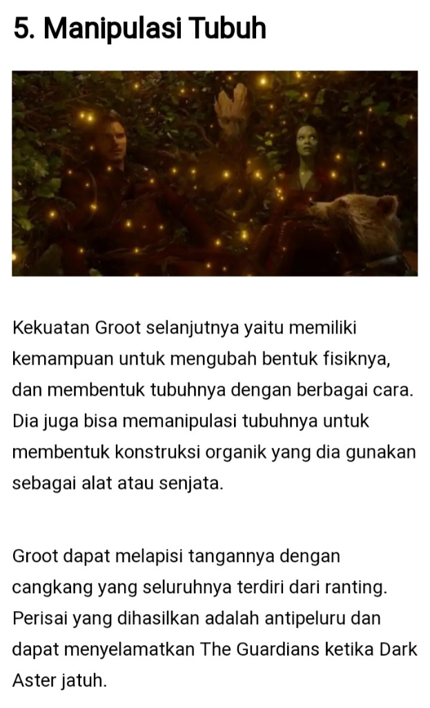 The Guardians of the Galaxy, Groot Yang Pernah Jaya Di Masanya