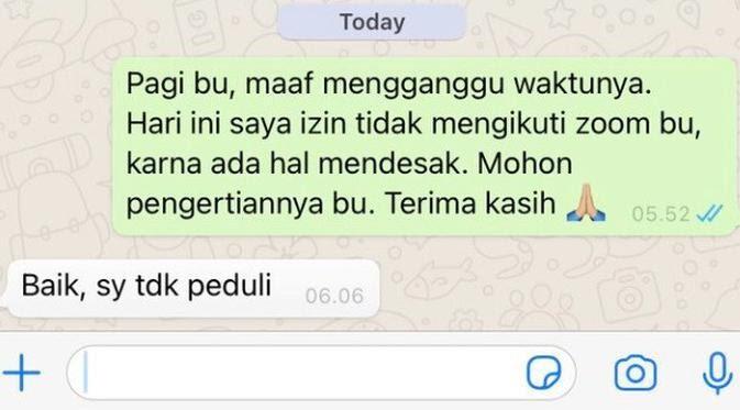 Lucu, Chat Antara Guru dan Murid Ini Bikin Ngakak!