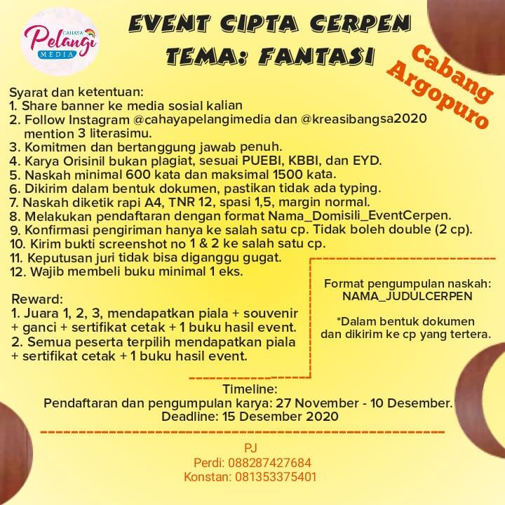 Lomba Menulis Cerpen Tema Fantasi