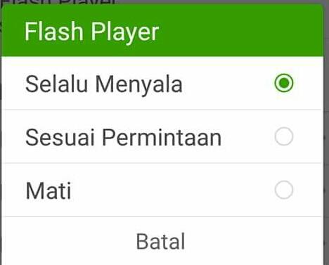 KOMPATIBLE BROWSER FLASH FLAYER