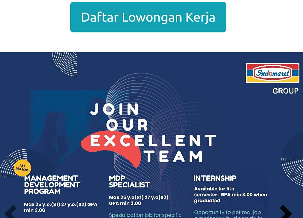 Lowongan Kerja Indomaret Desember 2020