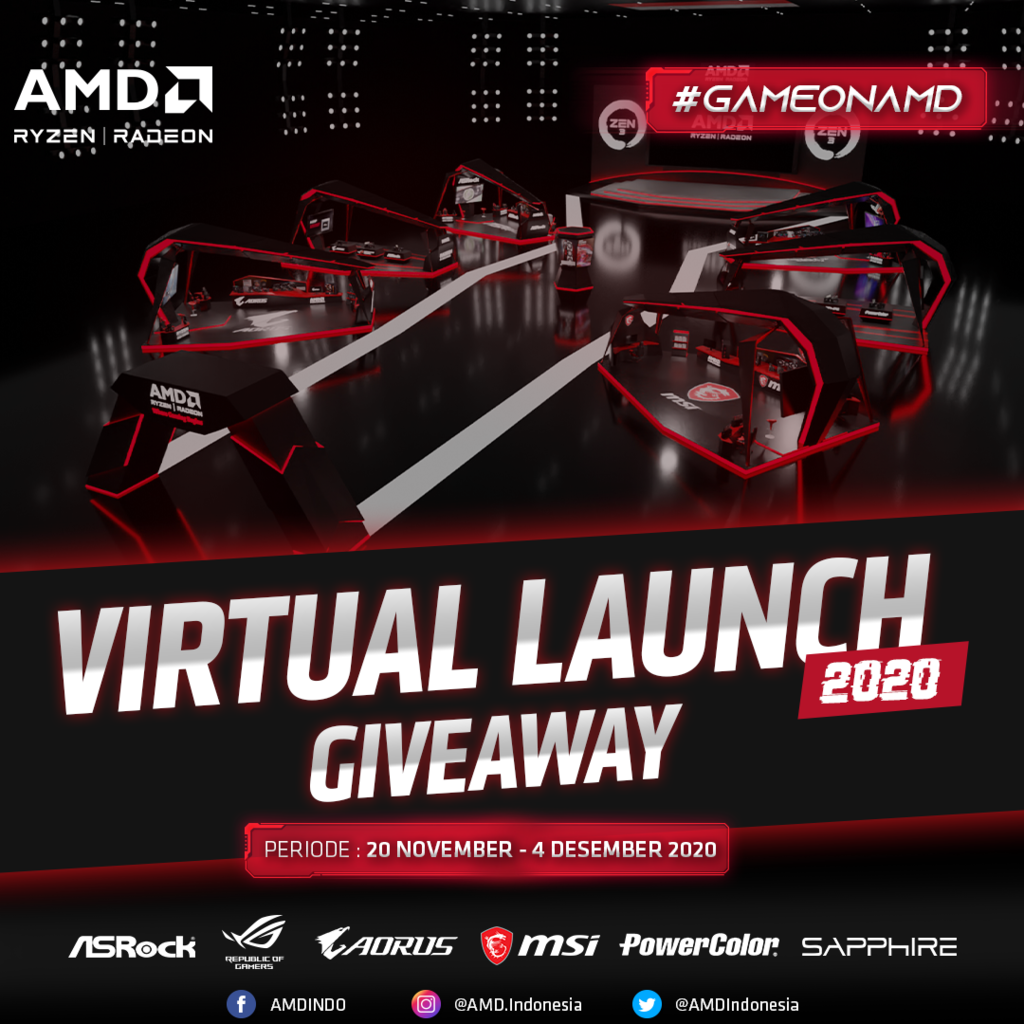 Ikuti Keseruan AMD Virtual Launch 2020! Banyak Hadiah Menunggumu!