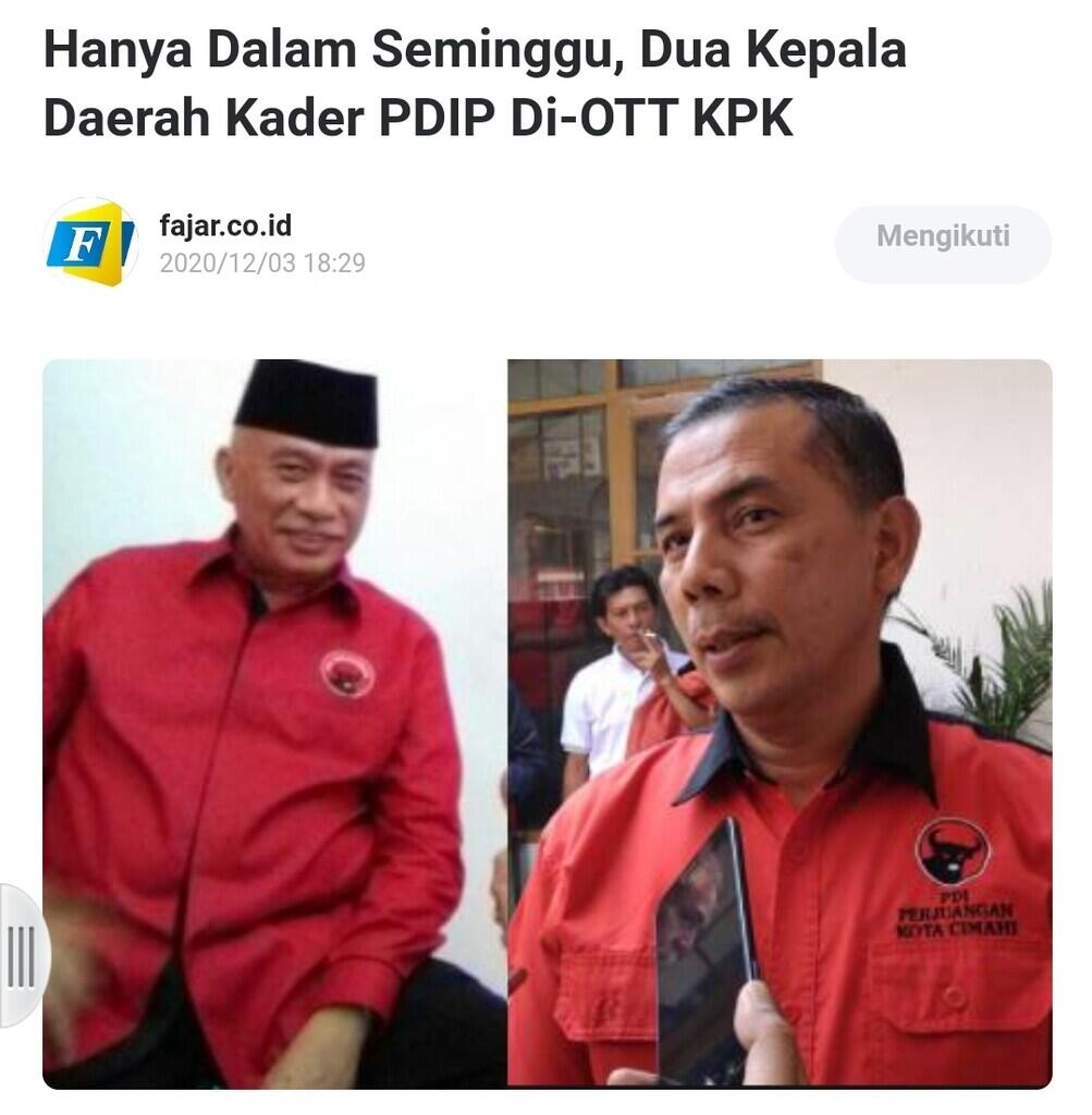 KPK Permalukan Megawati,Tgkp Bupati Banggai Kader PDIP dgn 2 Kardus Uang Rp 1 Miliar