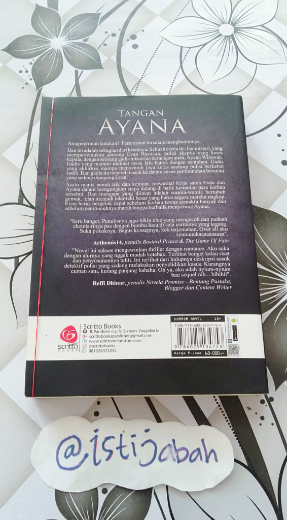 &#91;COC&#93; Review Buku 'TANGAN AYANA' Karya Lindsay Lov’ &amp; Aulia Sarah