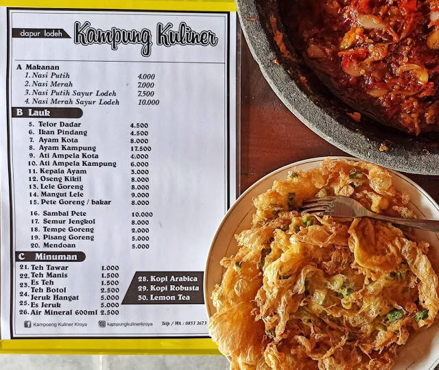 Kampung Kuliner Kroya, Tempat Wisata dengan Konsep Rumah Joglo Keren