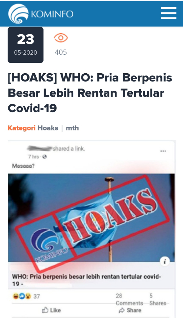 Apakah Pria Berpenis Besar Lebih Rentan Tertular Covid-19 ?