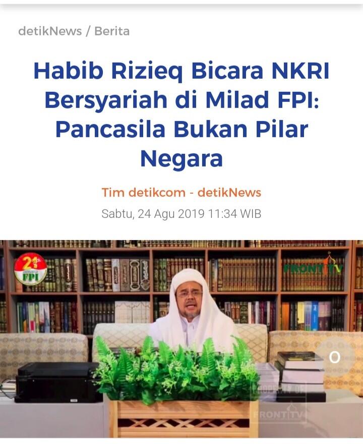 Ke FPI, HNW Ingatkan Orientasi Habaib dan Ulama Jauhkan Pecah Belah