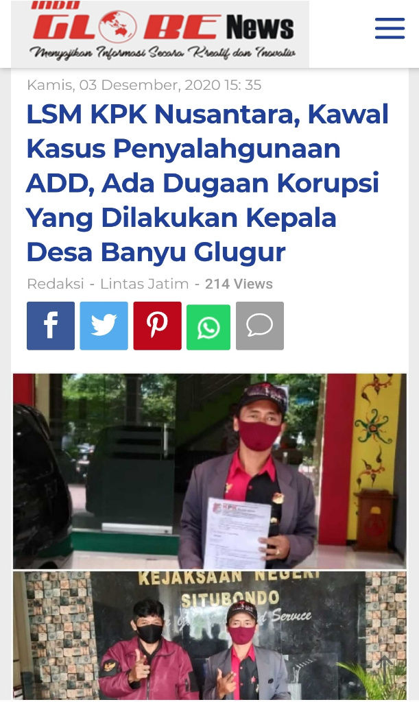 Kades Banyuglugur Angkat Bicara Terkait Pemberitaan Sepihak